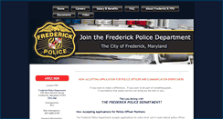 Desktop Screenshot of frederickpolice.org